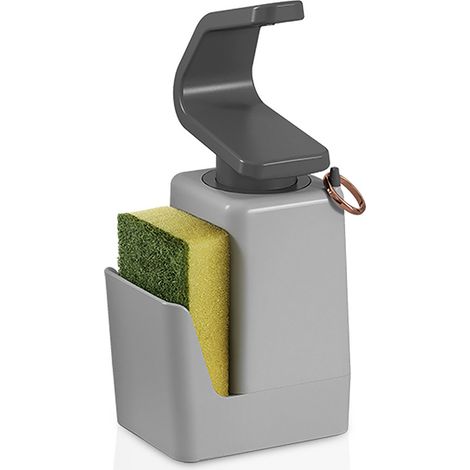 DISPENSADOR JABÓN CON ESTROPAJERO 'SOAP-TEX' 11x8x22cm METALTEX (1/5)