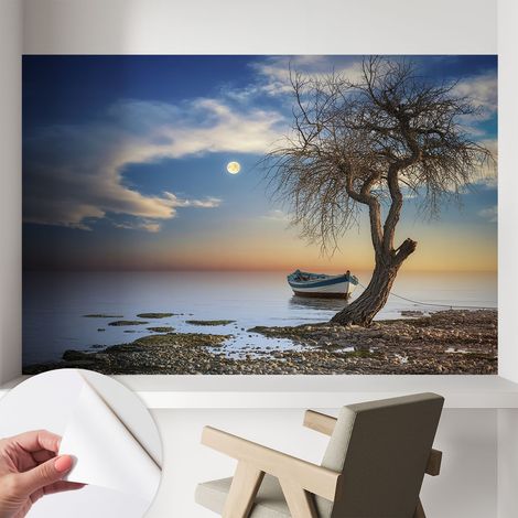 Fotomurale adesivo - parete decorativa - decorazione casa - stile moderno parete - Paesaggio tranquillo 104x70 cm (1/5)