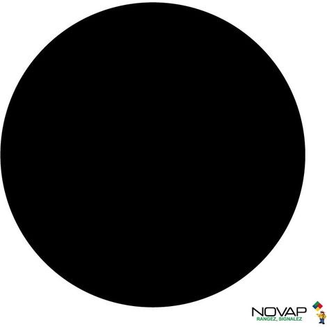 Lot de 10 adhésifs marquage au sol - rond Noir Ø 150mm - 4003450 (1/3)