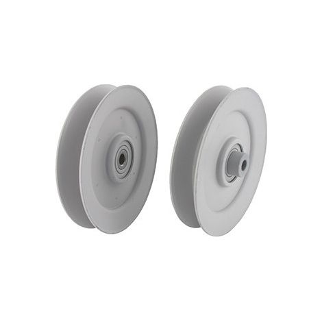 Polea en V con ranura en ranura para rodamiento adaptable para Ayp Roper, Bunton, Husqvarna - H: 24,2 mm, ø: Ext: 127 mm, ø Interno: 9,5 mm. Reemplaza