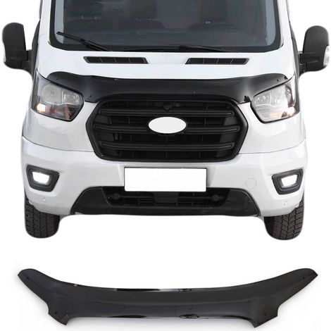 Déflecteur de Capot Compatible avec Ford Transit 2020-2026 en Acrylique Noir (1/5)
