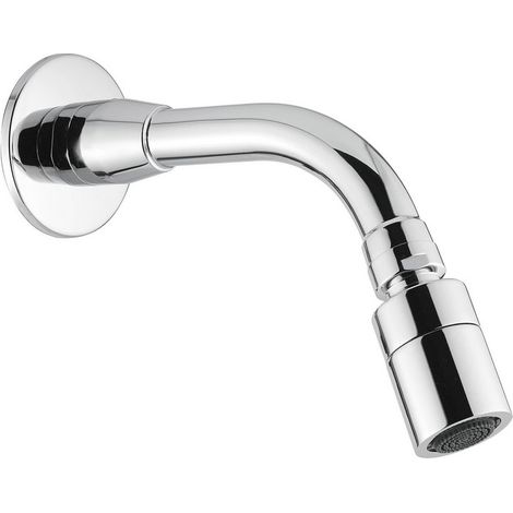Brazo de ducha antivandálico en tubo con rociador antical cilíndrico orientable - Idral