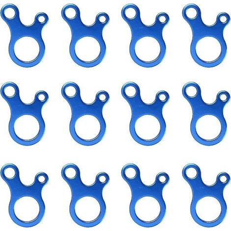 Set mit 12 leichten Zeltabspannleinen aus Aluminiumlegierung für Camping (1/5)