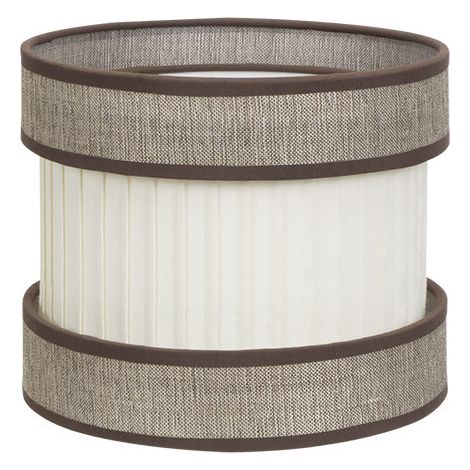 Small Home Braun-Beiger Tischlampenschirm E14 (Ø18x18x18cm) (1/2)