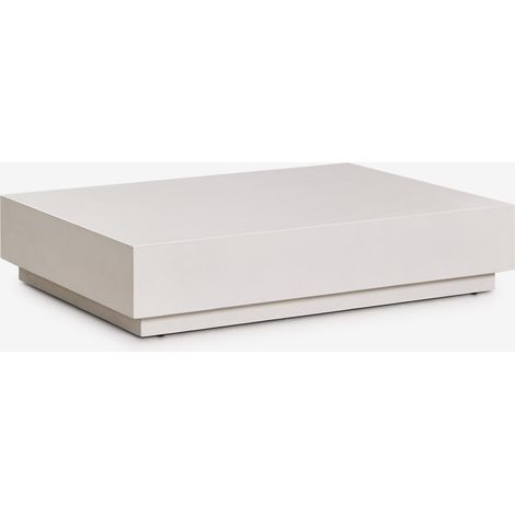 Mesa de centro rectangular 120x90 cm en cemento Manir SKLUM       