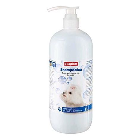Behark Champus pour chiens de cheveux blancs, 1 litre (1/3)