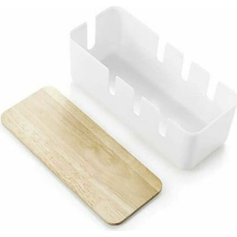 Kabelbox, Kabelmanagementbox, Kabelaufbewahrungsbox, Kabelaufräumbox, Schreibtisch, TV-Buchse, USB-Computer zum Abdecken und Verstecken zu Hause und im Büro (1/4)