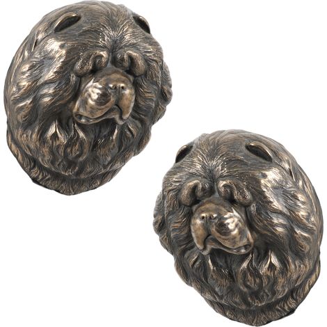 Chow Chow - estatuilla de perro, busto colgante, decoración única para amantes de los perros de Art-Dog (1/5)