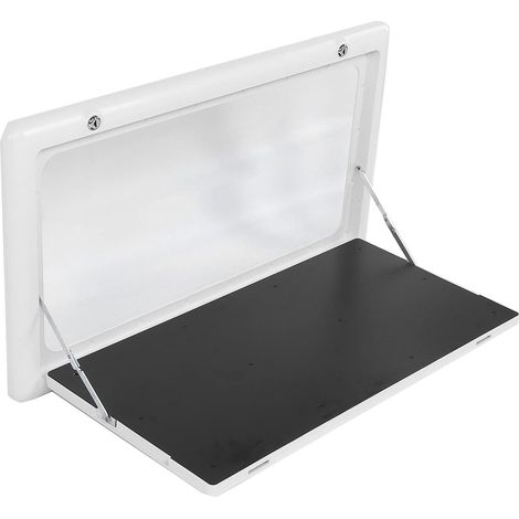 Table de VR, Table de Pliée Montée avec 2 Touches en Aluminium Plastique en Aluminium RV Tablette pour Le Camping-Car pour Camping-Car (1/5)