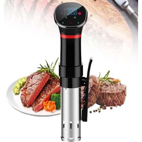 1100-W-Sous-Vide-Garer, LED-Präzisions-Thermostat (25 °C bis 92,5 °C) und Timer, 3D-Wasserkreislauf für den Einsatz zu Hause und in der Gastronomie (1/5)