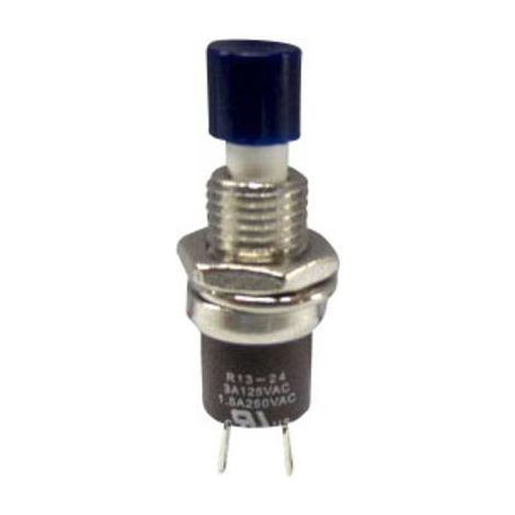 TRU COMPONENTS TC-R13-24B1-05 BL Bouton-poussoir 250 V/AC 1.5 A 1 x On/(Off) à rappel bleu 1 pc(s)