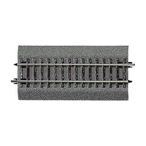 H0 RocoLine (con massicciata) 42511 Dritto diagonale 119 mm 6 pz.