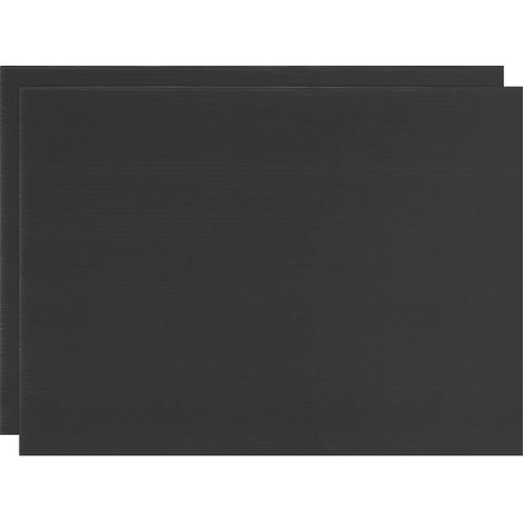 2 Pcs Feuilles de Plastique Ondulé, 8 Pouces x 12 Pouces Panneau d'Affichage Ondulé Imperméable pour Panneaux de Jardin pour commerce de Garage/Bureau [3mm d'Épaisseur, Noir] (1/5)