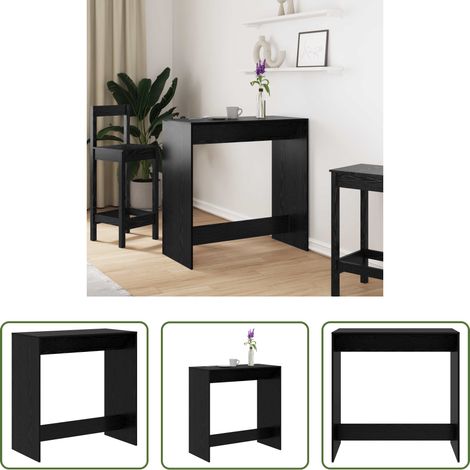 Table de bar en bois d'ingénierie - Table de bar Chêne noir 102 x 50 x 103,5 cm Bois d'ingénierie (1/5)