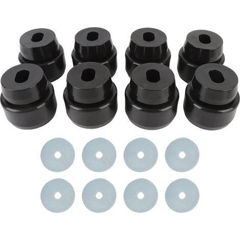 Kit bagues support caisse et cabine 7-141 polyuréthane – Rondelles remplacement 1500 2500 2WD 4WD standard ou extended (1/5)