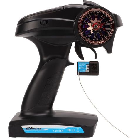 Émetteur-récepteur radio RC professionnel 2,4 GHz à 3 canaux pour bateau et voiture RC (1/5)