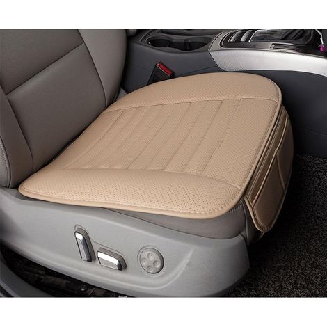 Coussin De Siege Automobile - Charbon De Bambou 5A 300 G - Respirant Antitranspirant - Confort Ergonomique Pour Siege Voiture Bureau - 1 Pièce