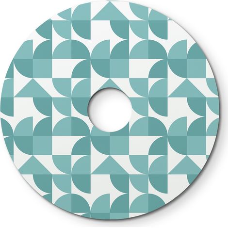 Paralume mini piatto Ellepì con disegni geometrici 'Kaleidoscope', diametro 24 - Made in Italy
