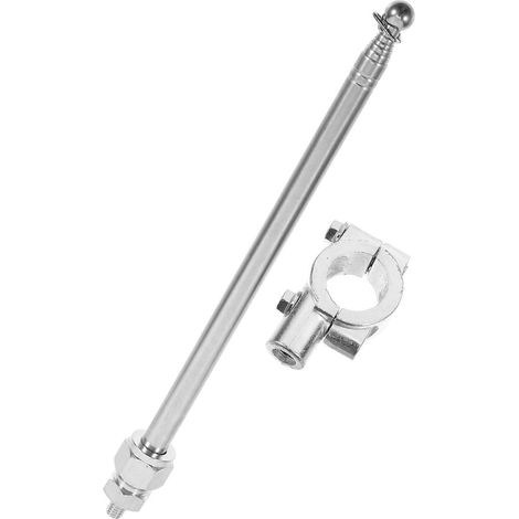 Support de mât de drapeau pour guidon de moto, accessoire pour vélo-120.00X3.50X2.00CM-Silver (1/4)