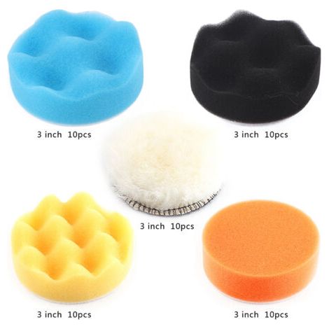 Tampons de polissage, tampon de polissage de 3 pouces, respectueux de l'environnement, professionnel, réutilisable, pratique pour voiture (1/5)
