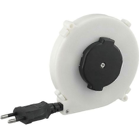 Enrouleur de câble d'alimentation rétractable automatique 102 x 18,5 mm 220 V, compatible avec les prises européennes et internationales, haute qualité. WHBYV (1/4)