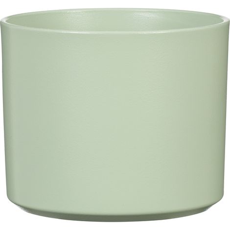 Scheurich Monaco, pot de fleurs en céramique, couleur : Linden Green, diamètre 15,5 cm, hauteur 19,3 cm, 4,6 l vol.