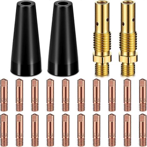 Kit de buse sans air à noyau de Flux soudeur à noyau de Flux pointe de soudeur à Flux diffuseur de gaz de buse sans air pour Kit de pistolet de soudage A - FFY (1/4)