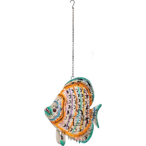 Figura pez de metal multicolor, 58x15x61h cm (1/5)