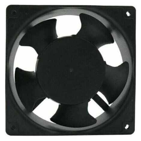 Ventilateur axial cheminée 120x120x38mm - Pales métal silencieux et - Universel insérable - Évacuation fumée efficace - Propriétaires de cheminées (1/4)