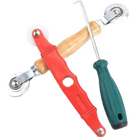 Werkzeug zum Austausch des Siebs: Nylon-Druckrad mit Doppellager und Haken (1/5)