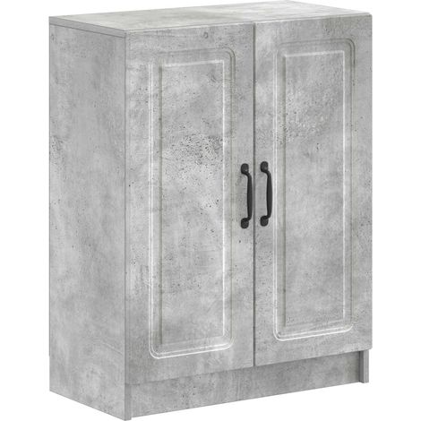 vidaXL Mobiletto da Bagno UTRECHT Grigio Cemento 59,5 x 31 x 77 cm (1/5)