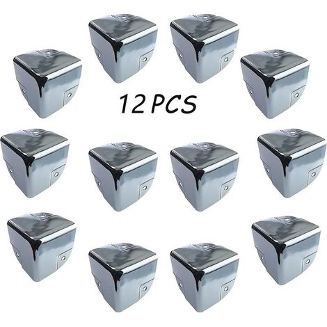 Protection pour meubles Protecteurs d'angle en Métal Protection Coin de Table 12 Pièces équerres de Protecteur d'angle Métal Edge Protège Coins pour Tables et Meubles Pointus GROOFOO