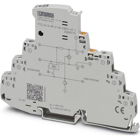 [NEUWERTIG] B-Ware Phoenix Contact Überspannungsschutz Ableiter TTC-6-3-HF-F-M-24DC-UT-I 1 Stück