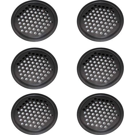 6 Pièces Grille de Ventilation en Acier Inoxydable Grille de Ventilation pour Garde-Robe - Grille de Ventilation de 60mm Grille de Ventilation Ronde pour Cuisine-Fei Yu (1/5)