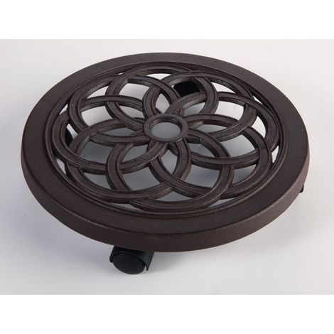 Gusseisen-Rollunterlage "Flora Roll Alu" - 30 cm NORTENE