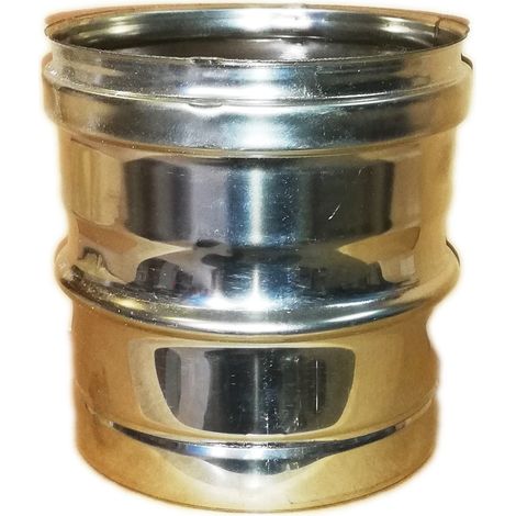 Raccordo da tubo arredo a tubo inox, diametro 180mm (1/2)
