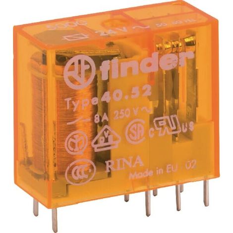 Relais 2W 8A 24VAC FINDER 405280245000