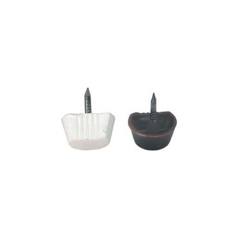 MENSOLINA CON CHIODO- - in plastica bianca - 1000 pezzi