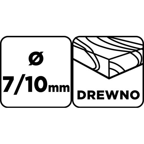 Punta confirmat Graphite 54t402 7 10 mm lunghezza 100 mm