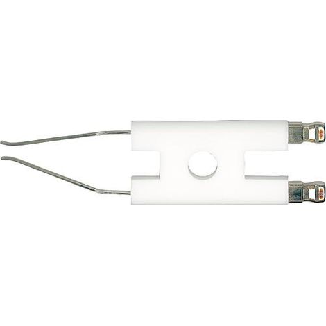 Electrode d allumage double Elco EK 01.3 L-NH, ELO1A27H Eco-Plus raccord 6,3 mm. 110.001.86