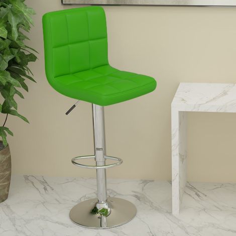 Tabouret de bar Style Contemporain Chaise de bar Vert Similicuir 50705 (1/5)