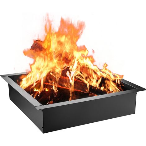 Anneau de brasero, extérieur de 910 mm et intérieur de 761 mm, anneau de foyer de 1,5 mm d'épaisseur, en acier à DIY avec pinces, revêtement de foyer enterré pour extérieur, patio, jardin