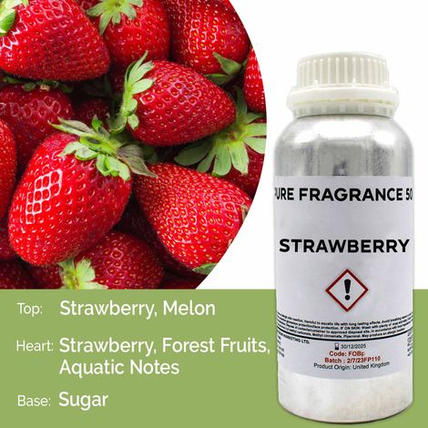 Huile parfumée pure fraise - 500 ml- Vendu par 1
