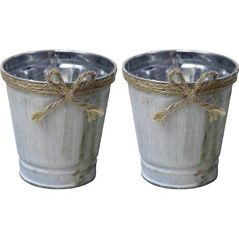 Lot de 2 pots de fleurs décoratifs pour la maison