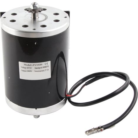 Moteur vélo électrique 1000W 3000 tr/min haute vitesse faible chaleur bruit alliage aluminium moteur à balais pour DIY 36V (1/5)
