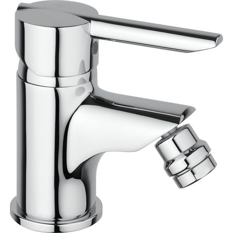 Mezclador de bidé de latón cromado con desagüe 1"1/4 Piralla Serena 0SE00094A16  Cromo - Desagüe automático 1"1/4 (1/5)