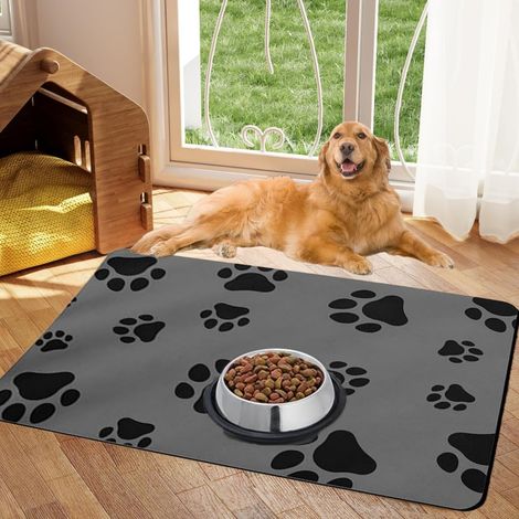Tapis Alimentation Chien - 60 x 40 cm - Antidérapant Imperméable - Pour Chiens Et Chats - 1 Pièce