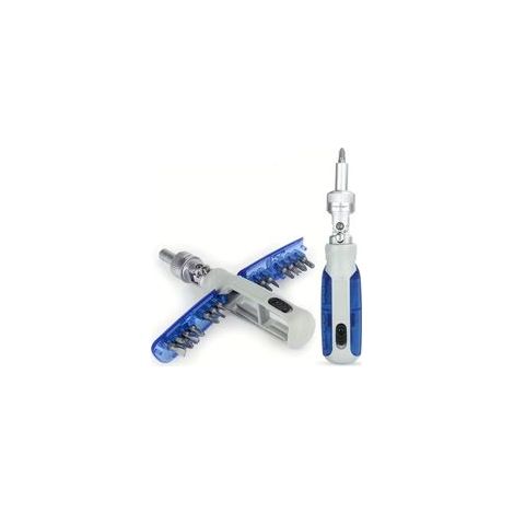 Crezuo 15-in-1 Tragbarer Präzisionsschraubendreher mit magnetischen Bits, Phillips-Schraubendreher-Set, Multifunktions-Reparaturwerkzeug