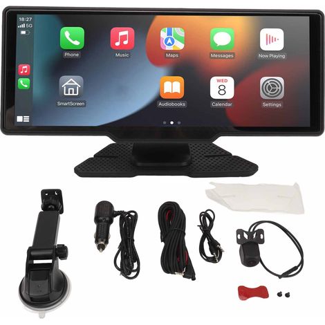Écran tactile HD IPS de 10,26 pouces pour voiture, CarPlay sans fil, Android Auto, lecteur multimédia pour camion, sans carte mémoire (1/5)