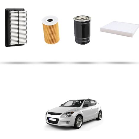 Kit tagliando 4 filtri compatibile con Hyundai i30 1.6 CRDi 85kw dal 2007 (1/5)